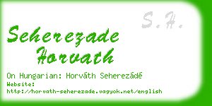 seherezade horvath business card