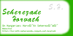 seherezade horvath business card